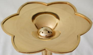 Solid silver gilt antique French Gothic Chalice.